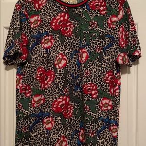 Fresh Prints of Bel Air Leopard Floral Print Tee